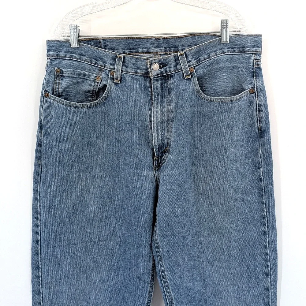 Classic Straight‎ Leg Levi's 550 Vintage Wash Cotton Jeans W36 L34